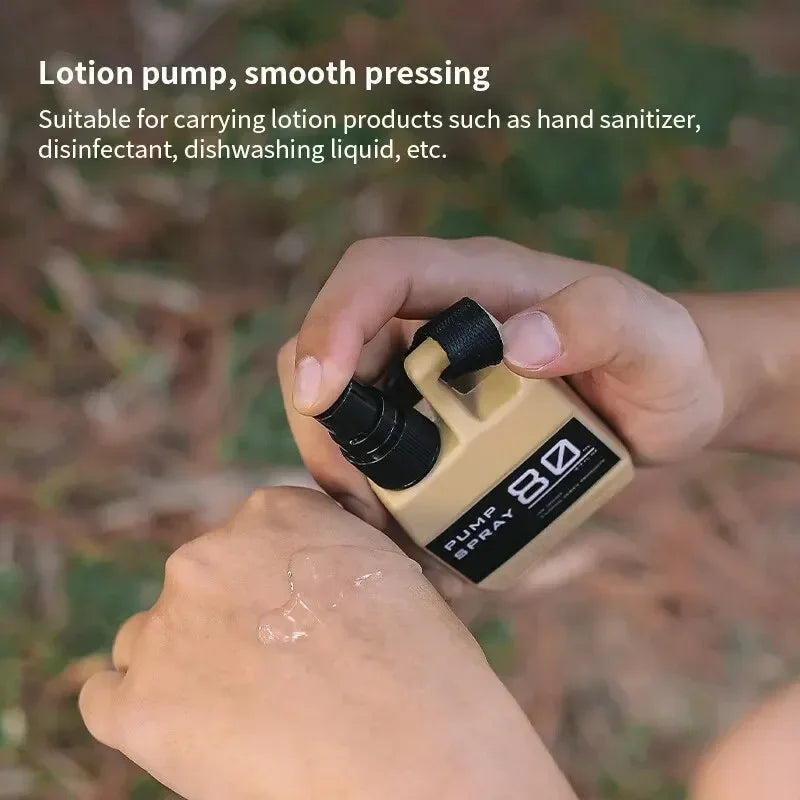 Portable Spray Bottle with Buckle for Camping Travel Refillable 80ml