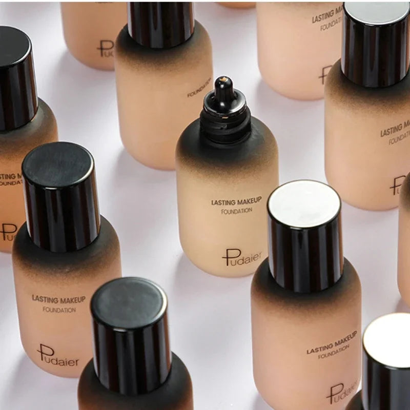 Full Coverage Waterproof Face Foundation & Concealer Cream - Natural Finish