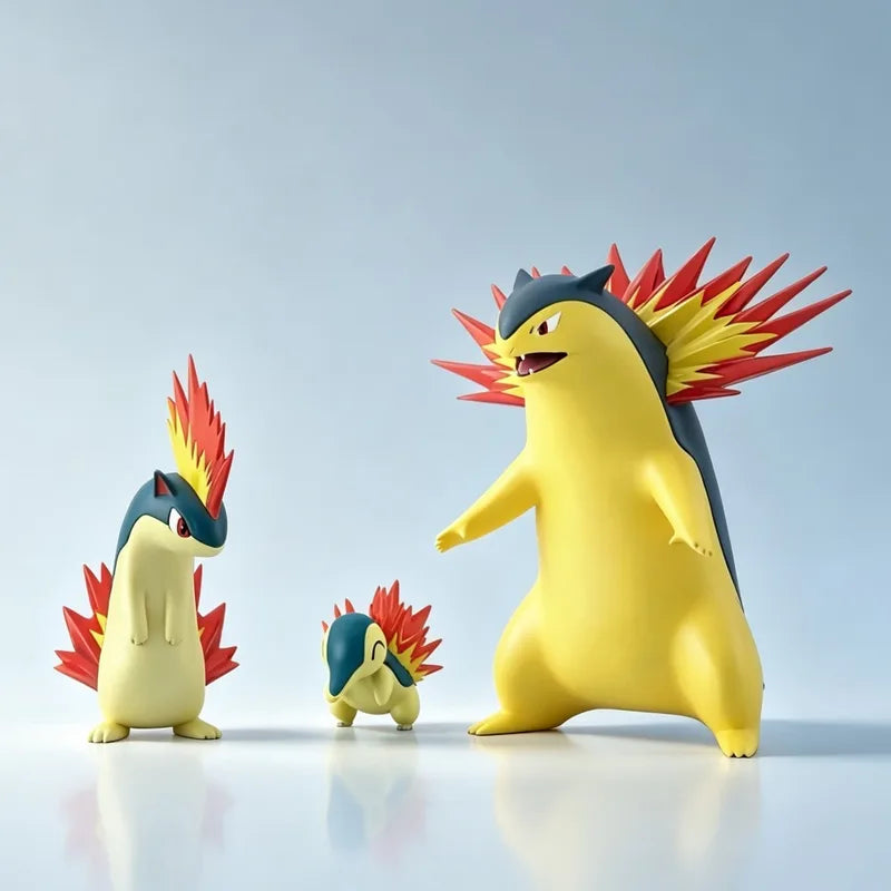 Anime Typhlosion Action Figure PVC Statue - 2.5-9.5cm Collectible Toy