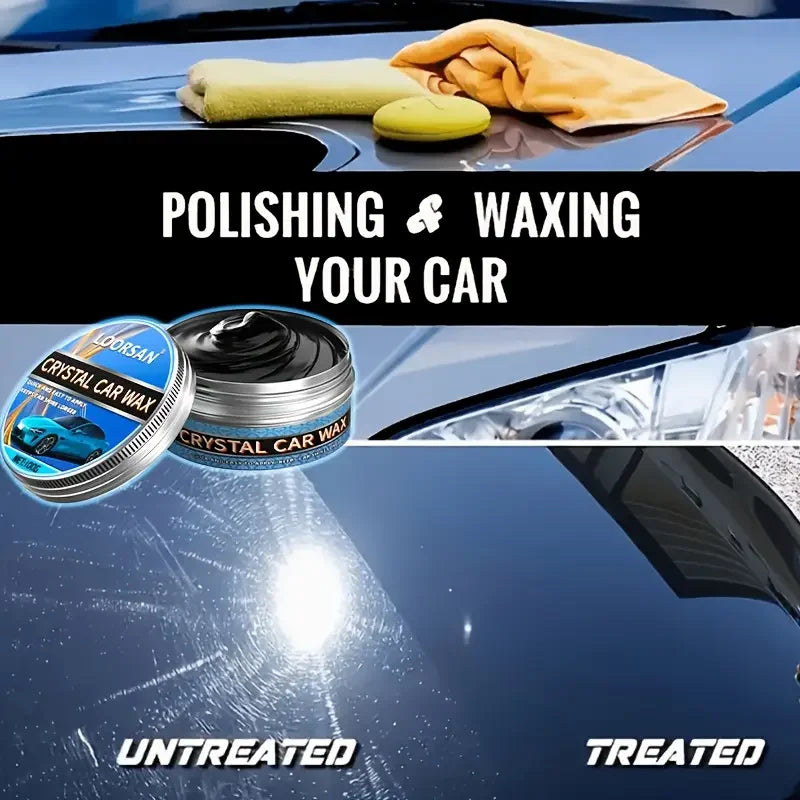 Car Wax and Polish Kit - Scratch Removal, High-Gloss Shine, Deep Protection