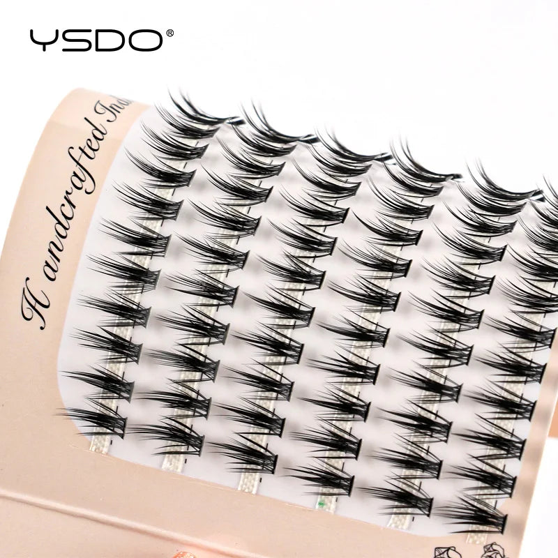 Individual False Eyelashes 120 Clusters - Natural Mink Fluffy Volume Extensions