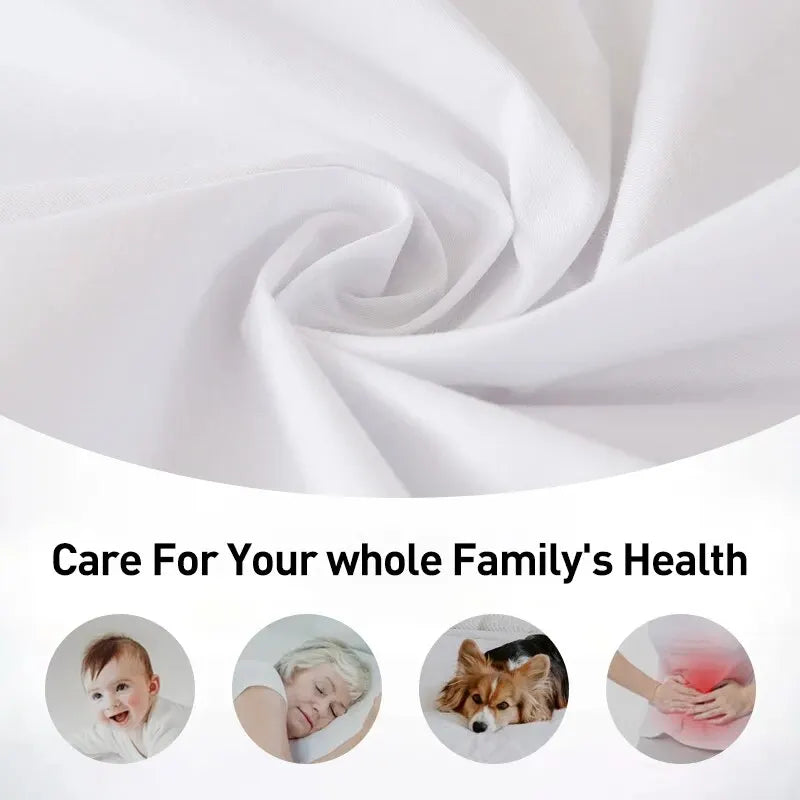 Waterproof Fitted Bed Sheet Mattress Cover Solid Color Bed Protector for Bedroom