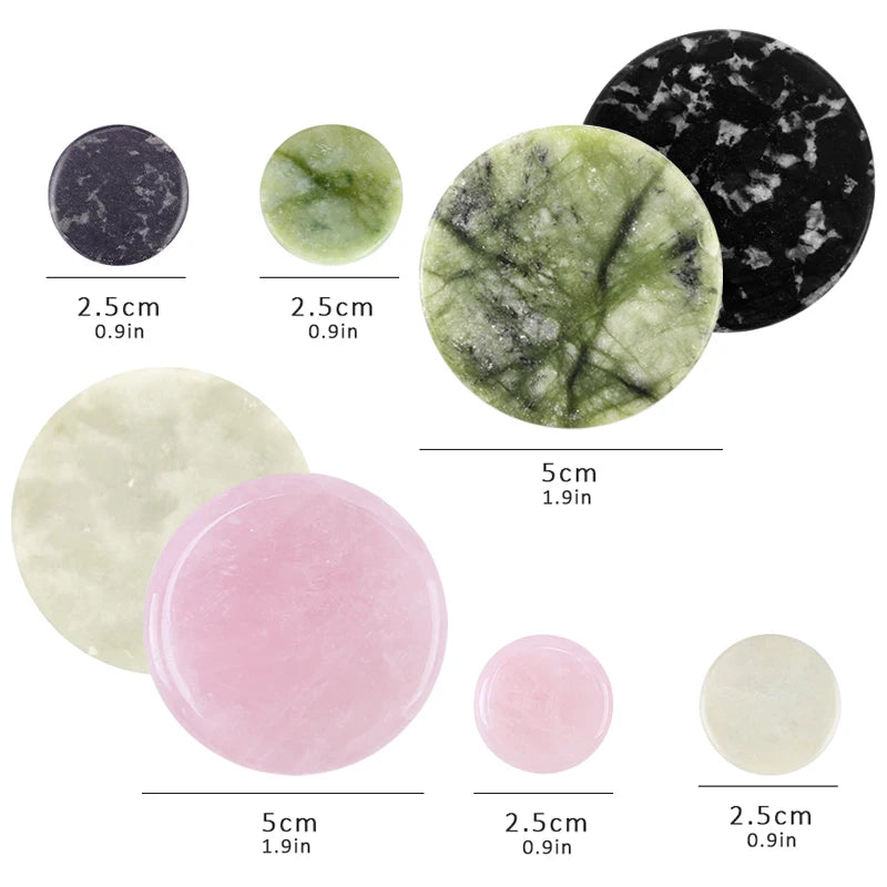 Reusable Jade Stone Eyelash Extension Glue Pad Holder Makeup Tool with Color Variants