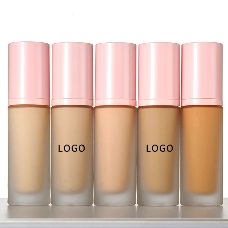 Long Lasting Waterproof Liquid Foundation for Dark Skin - Matte Finish, Vegan Makeup