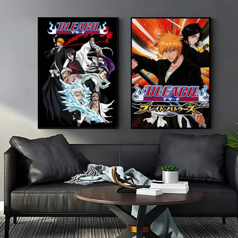 Anime B-Bleach Wall Art Poster for Home Decor - Minimalist Canvas Print
