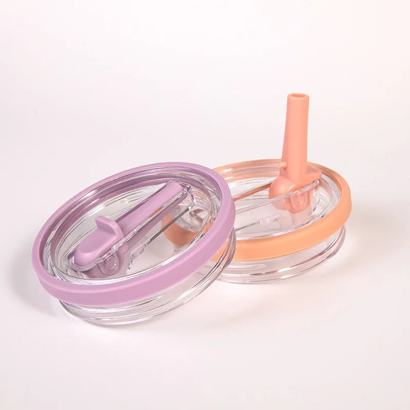 Spill-Proof Cup Cover for 30oz Tumblers with Flip Straw Lid - Reusable Water Bottle Accessory