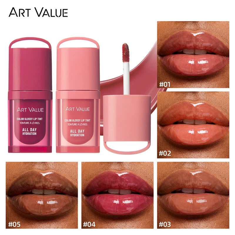 Moisturizing Lip Gloss with Pearl Finish - Volumizing, Long-Lasting Lip Makeup