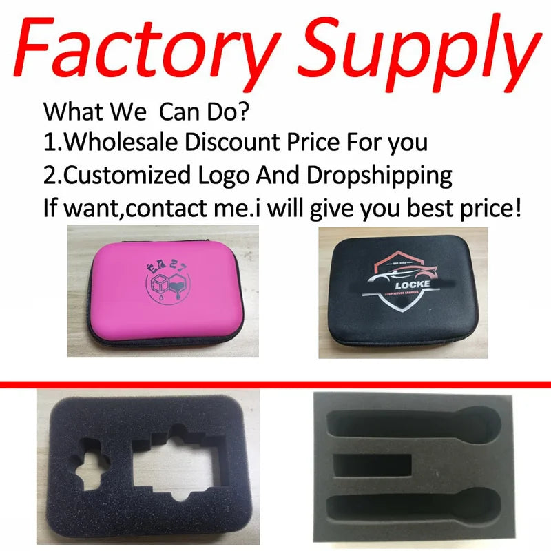 Hard Storage Case DIY Foam Travel Zipper Bag for Outdoor Tools & Camera Equipment
