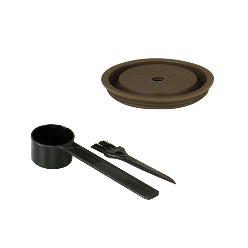 Reusable Silicone Lid for Vertuo Coffee Capsules - Brown, Light Green & Yellow