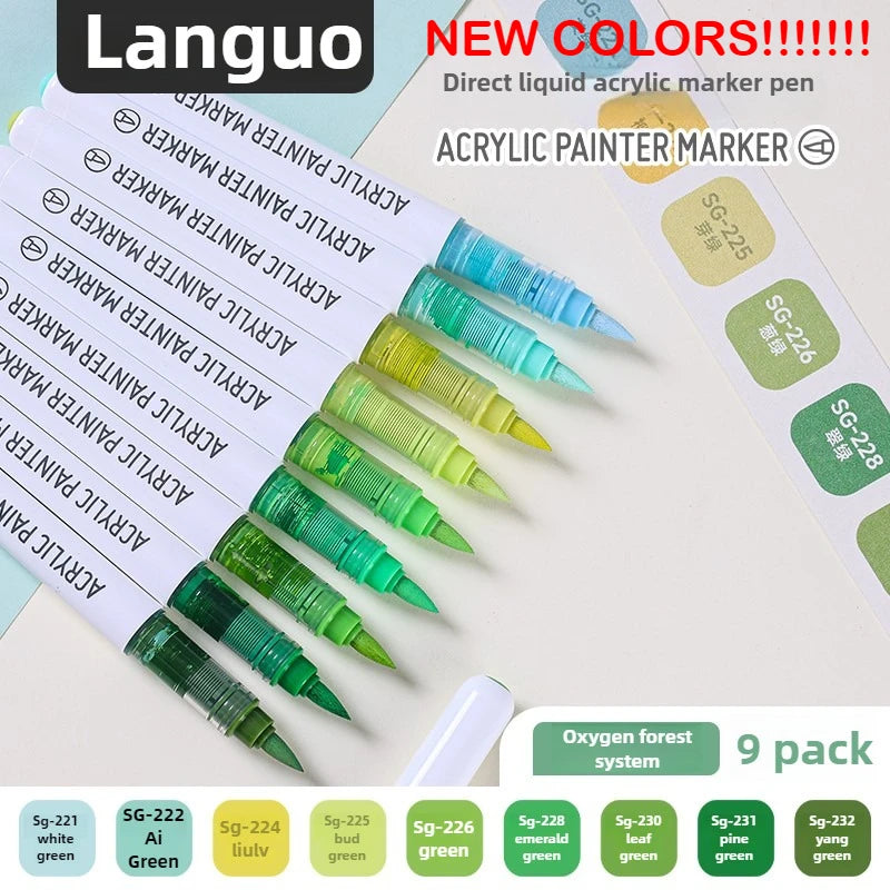Liquid Acrylic Paint Pens Set for Rock, Ceramic, Stone & DIY Art
