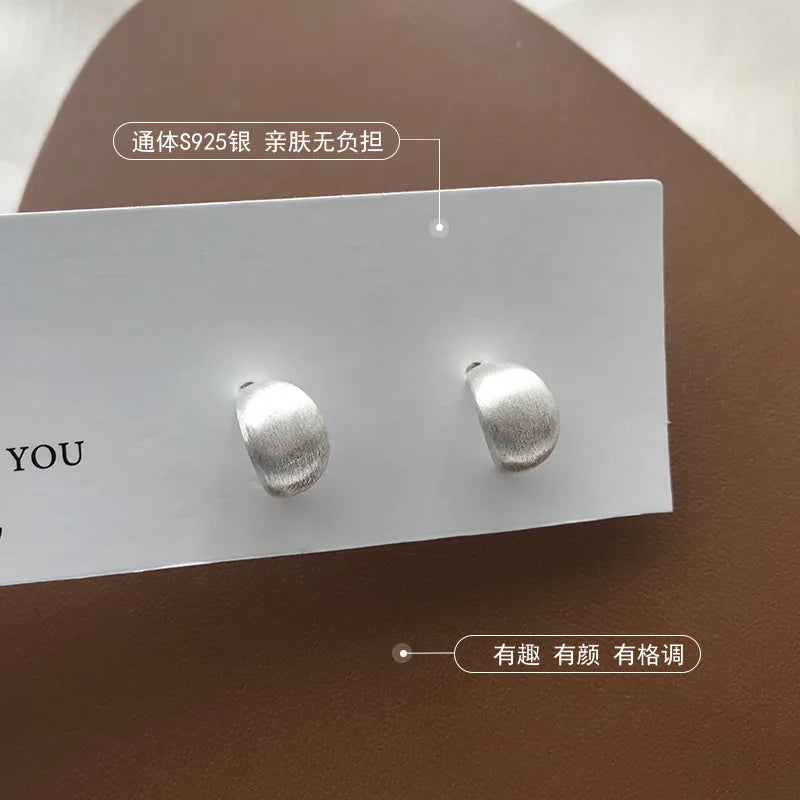 925 Sterling Silver Small Earrings for Women Piercing Jewelry Wedding Gift