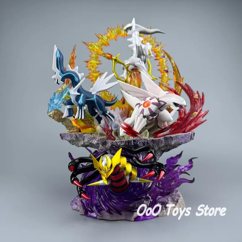 14.57in Anime Pokémon Action Figures Set - Dialga Palkia Giratina Arceus PVC Collectible Toys