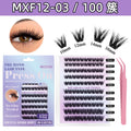Self-Adhesive False Eyelash Clusters Set No Glue Dense Large Tray Eyelash Extensions
