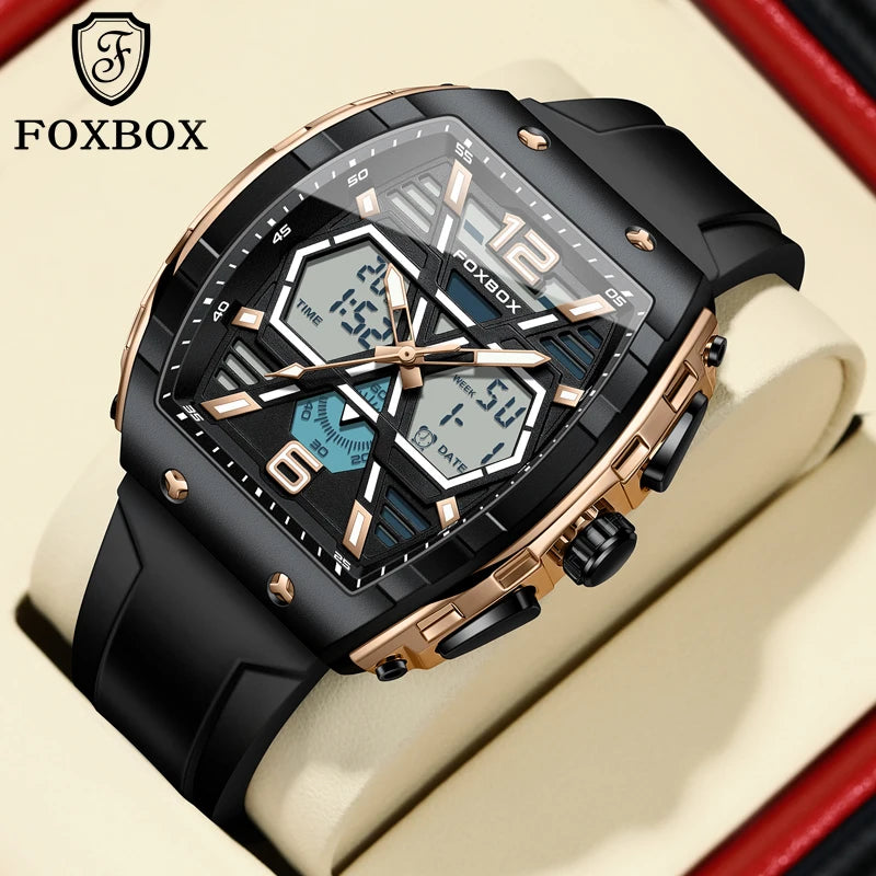 Men's Digital Military Watch 50m Waterproof LED Quartz Sport Wristwatch