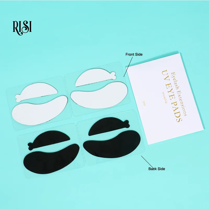 UV Protective Silicone Eye Pads Reusable Eye Patches for UV Curing - Black