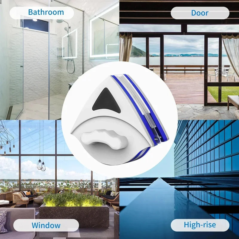 Magnetic Window Cleaner Double Sided for Glass Cleaning, Reusable & Durable