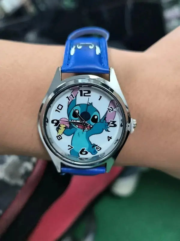 Children's Cartoon Watch Surprise Blind Box Gift with PU Leather Strap