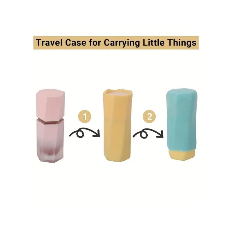 Silicone Travel Bottle Covers 4-Pack - Leakproof, Reusable Toiletry Accessories
