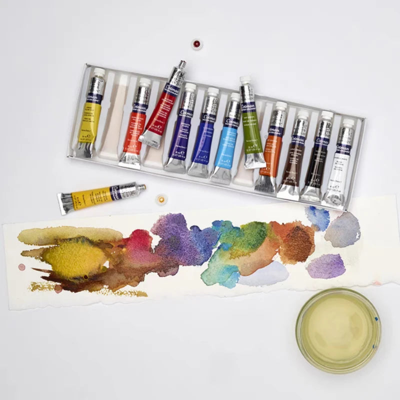Watercolor Paint Tube Set - 8ml & 21ml Water-Soluble Art Supplies