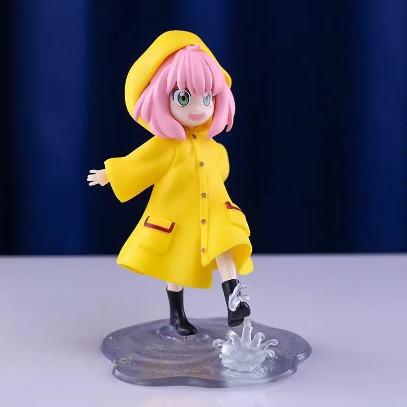 Anime Spy × Family Anya Forger Action Figure with Raincoat - 12.5cm Collectible Toy