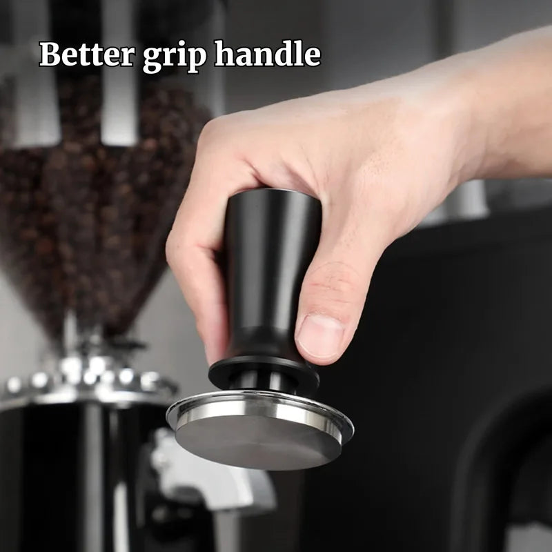 Adjustable Stainless Steel Coffee Tamper with Calibrated Spring - Multiple Sizes