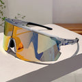Semi-Rimless Sports Cycling Sunglasses Mirror Lens Men Women Outdoor Goggle
