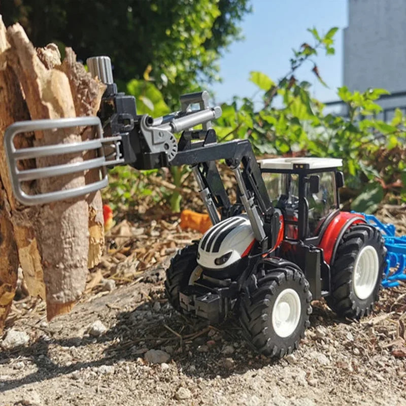 Remote Control Farm Truck & Tractor Set for Kids - 1:24 Scale Educational Toy