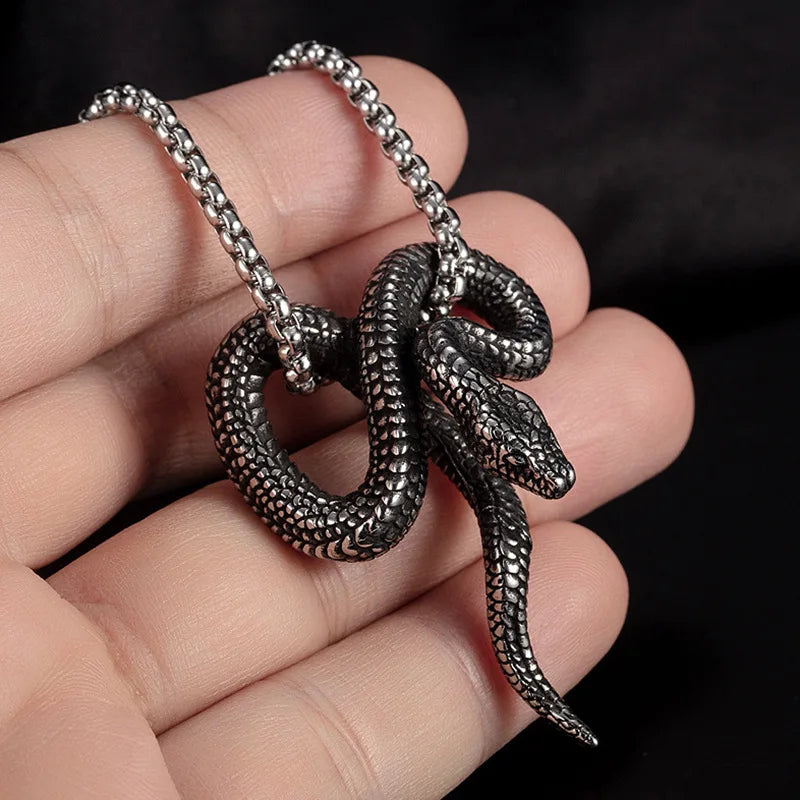 Anime Snake Necklace Pendant Jewelry Animal Design Cosplay Accessory
