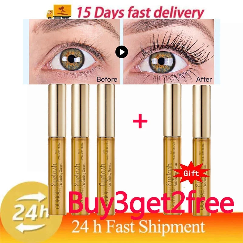Natural Eyelash Growth Serum for Longer Fuller Lashes & Brows - 7 Day Treatment