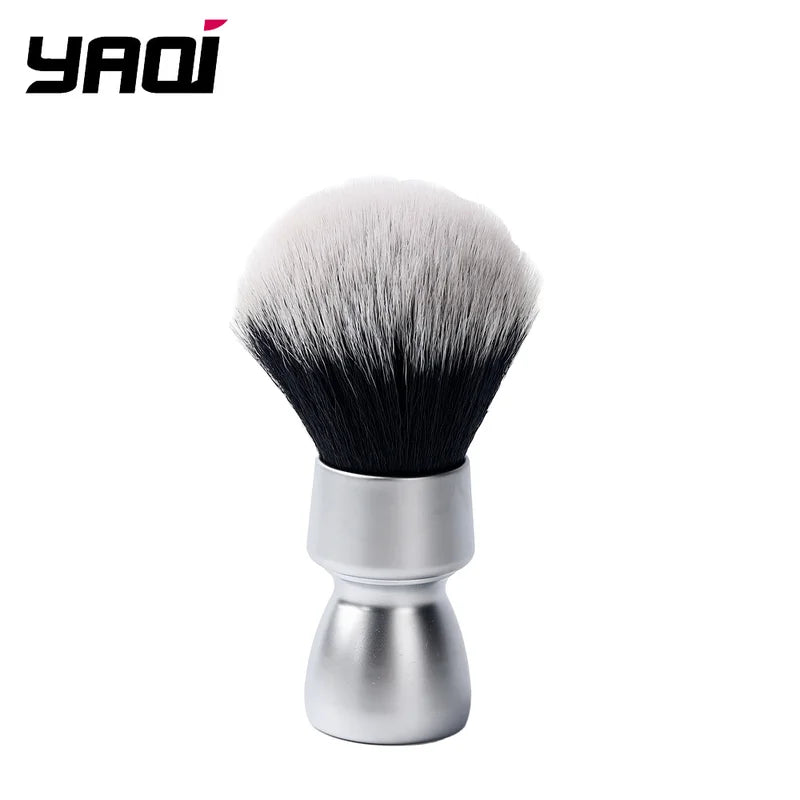 Heavy Metal Handle Synthetic Hair Tuxedo Knot Shaving Brush for Men