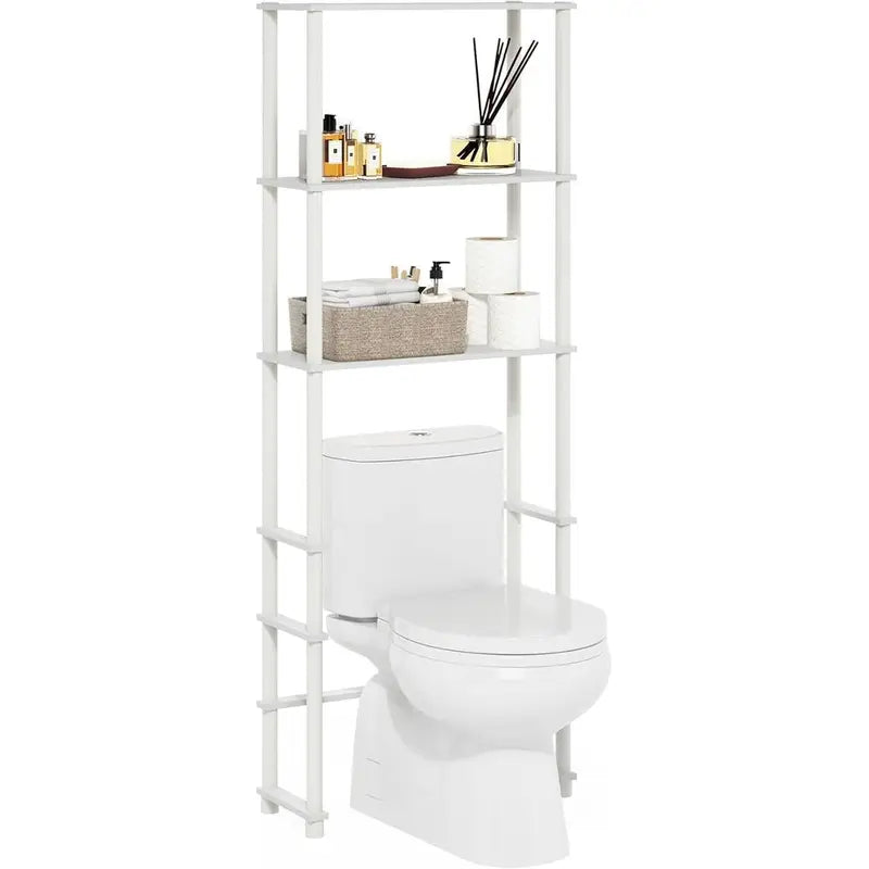 Over The Toilet Storage Organizer with 3 Shelves, Space Saver Bathroom Rack