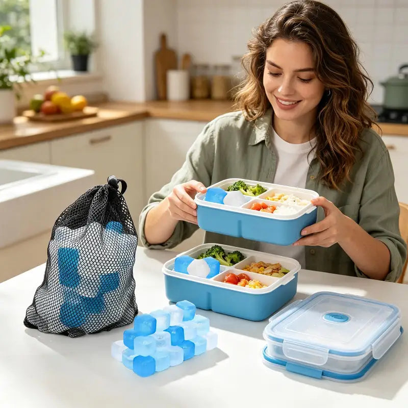 Reusable Ice Cubes 100-Piece Set for Drinks and Cooling - Slow Melting