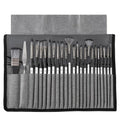24-Piece Artist Paint Brush Set with Synthetic Brushes, Palette Knife & Storage Case for Acrylic Watercolor Oil & DIY Crafts