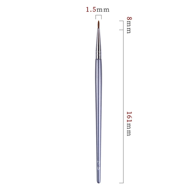 Precision Ultra-Fine Eyeliner Brush - Synthetic Hair for Makeup & Detailing