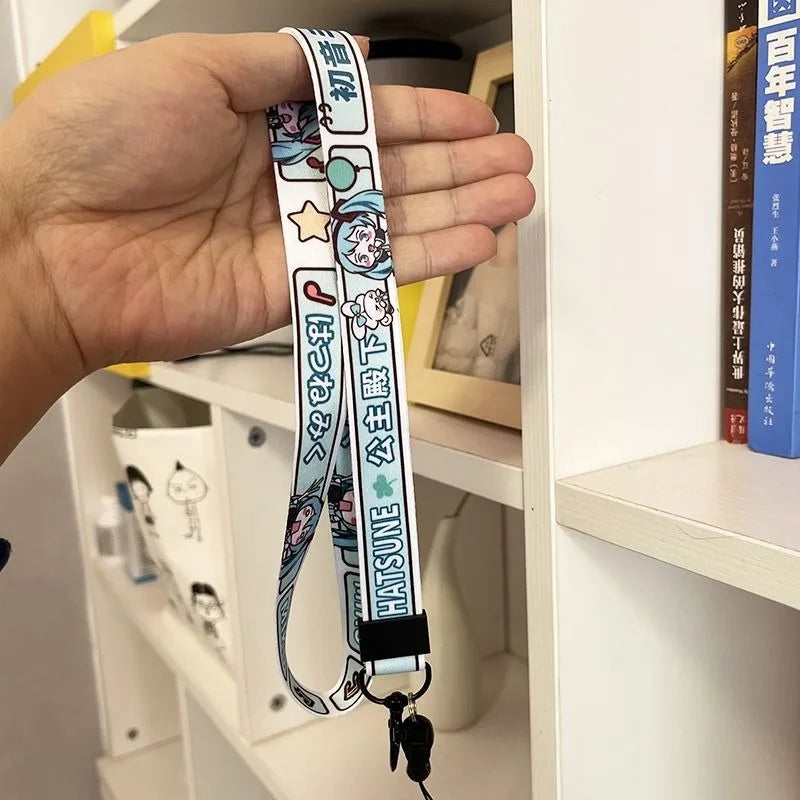Hatsune Miku Film & TV Lanyard Keychain - Anti-Lost Wrist Strap Portable Accessory