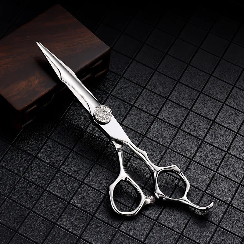 Professional Hairdresser Scissors 6 Inch Japan 440C Steel Hair Cutting Shears Barber Thinning