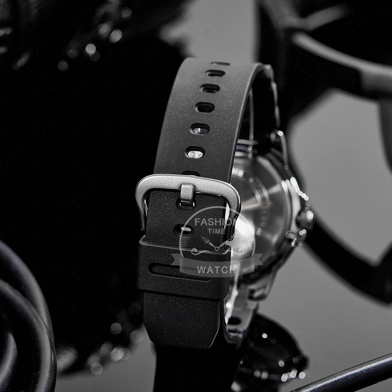 Men's Waterproof Business Casual Watch with Resin Strap - Multiple Colors