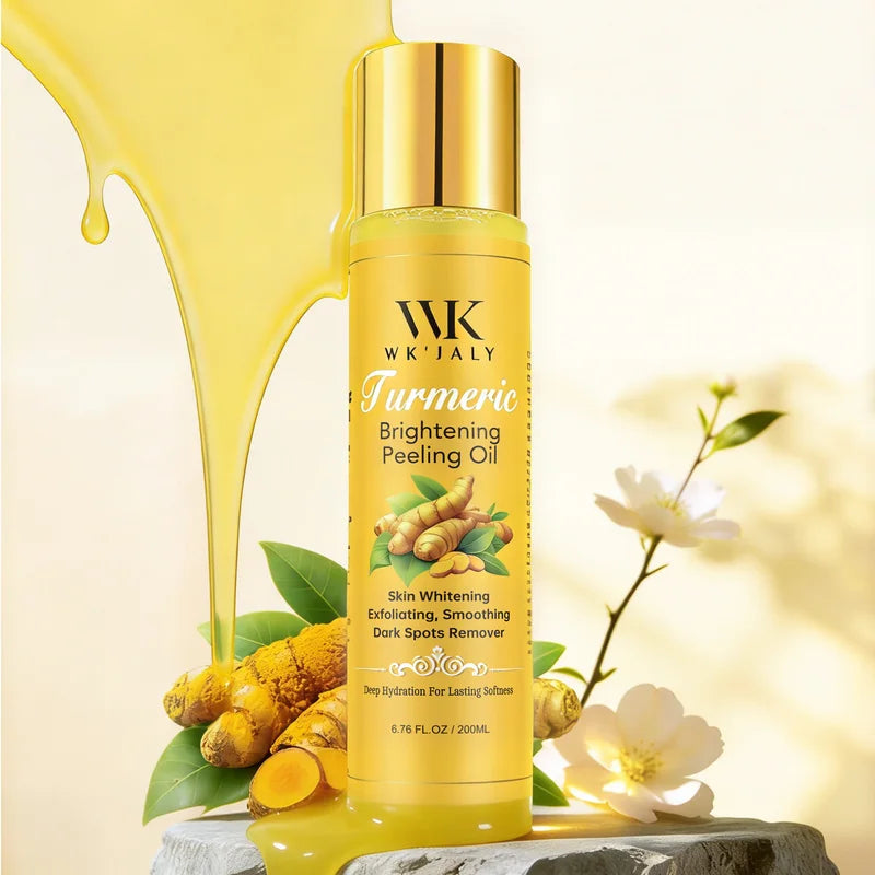 Turmeric Brightening Peeling Oil for All Skin Types - 200ml Natural Exfoliator