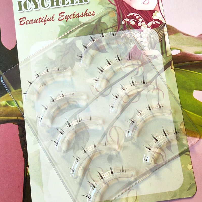 Makeup Bottom Eyelashes Kit 5 Pairs 3D Natural Look Lower Eyelash Extension