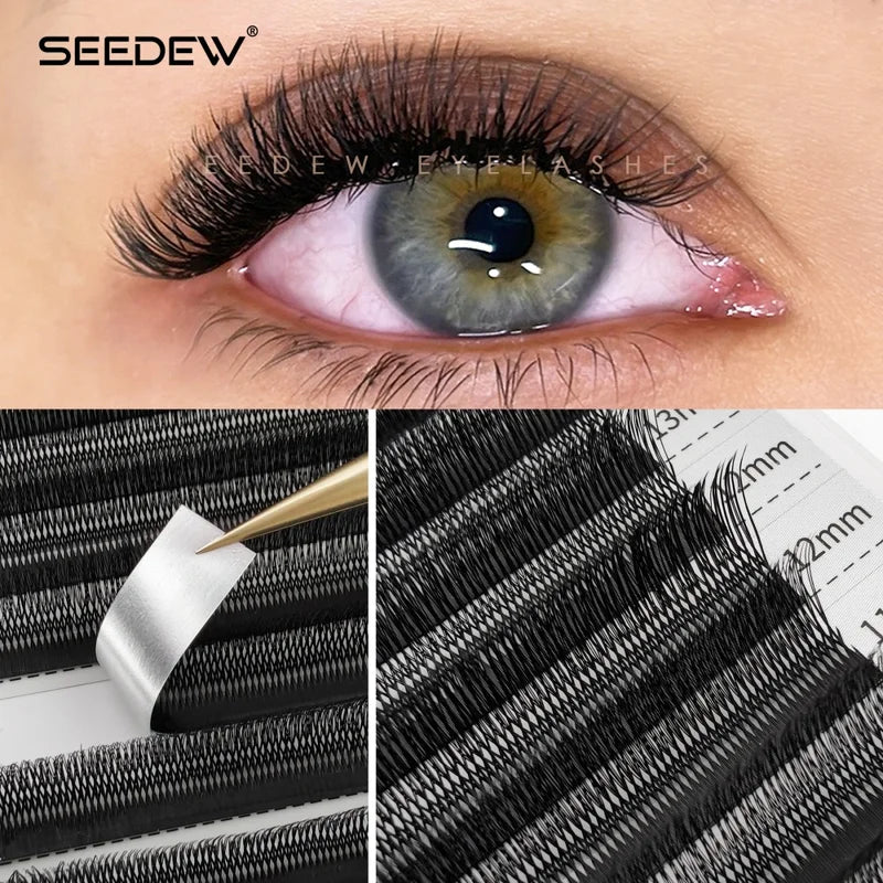 False Eyelash Clusters U-Shaped 3D/4D/5D Premium Lash Extensions for Natural & Glam Looks
