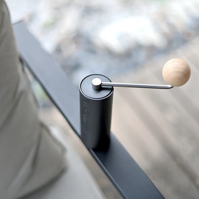 Lightweight Manual Coffee Grinder with Stainless Steel Burr for Moka and Drip Coffee