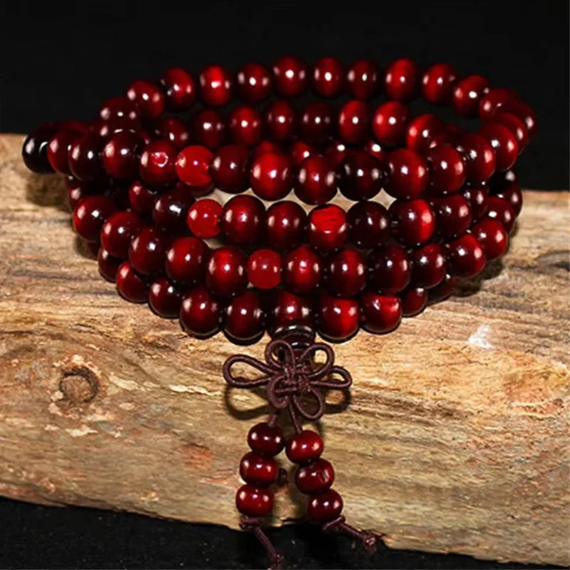 Natural Sandalwood Prayer Beads Bracelet for Meditation and Jewelry Men & Women