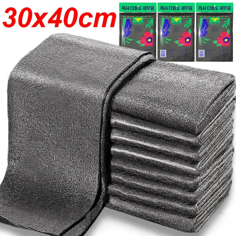 All-Purpose Microfiber Cleaning Cloths - Streak-Free Reusable Glass Towels