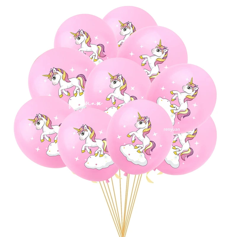 Unicorn Balloons Party Supplies Latex Balloon for Kids Birthday Baby Shower