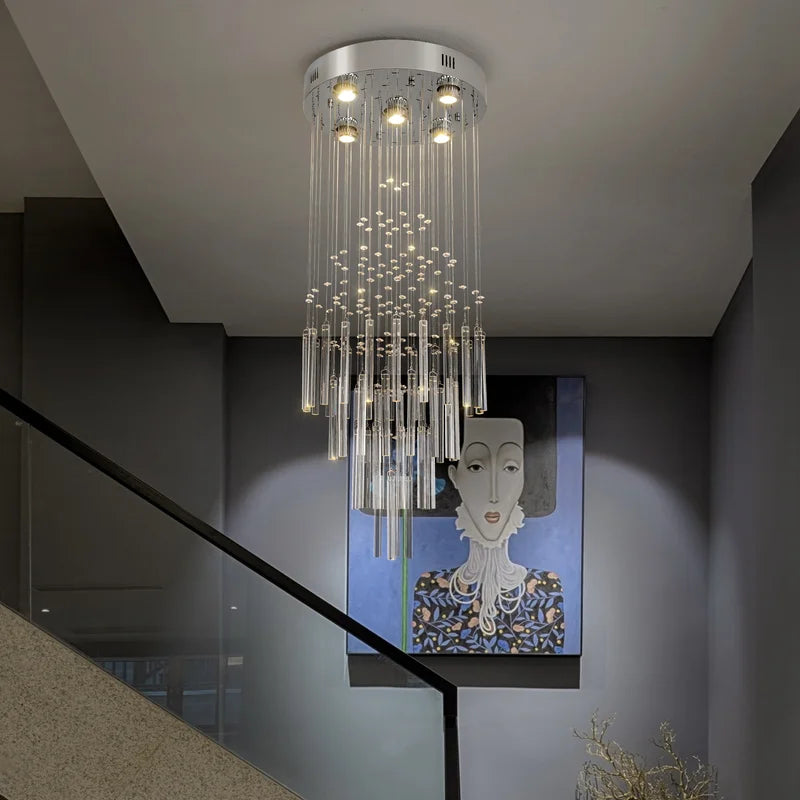 Crystal Ceiling Chandelier for Living Room Bedroom Pendant Light Fixture Modern Home Decor