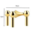 Molecular Structure Candle Holder Metal Centerpiece for Living Room Decor - Silver, White, Golden Variants