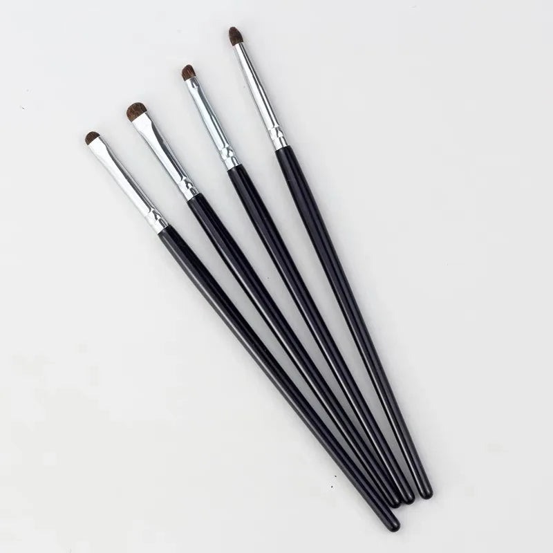 Precise Eyeshadow Brush Set with Horsehair for Eyelid Highlighting and Makeup Application