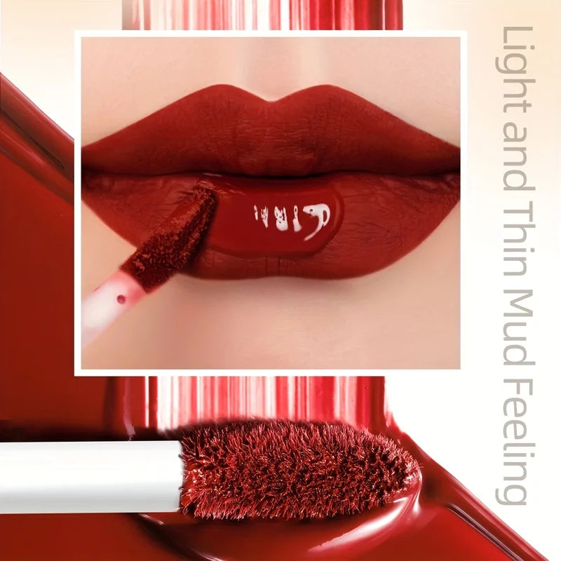 24 Colors Matte Lip Gloss Set Long-Lasting Smudge-Proof Lip Stain for Valentines Mardi Gras