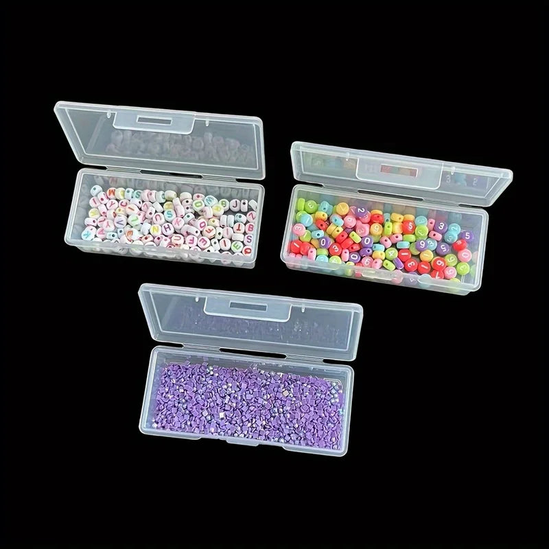 Adjustable Plastic Storage Organizer Box with Removable Compartments for Craft & Sewing Supplies