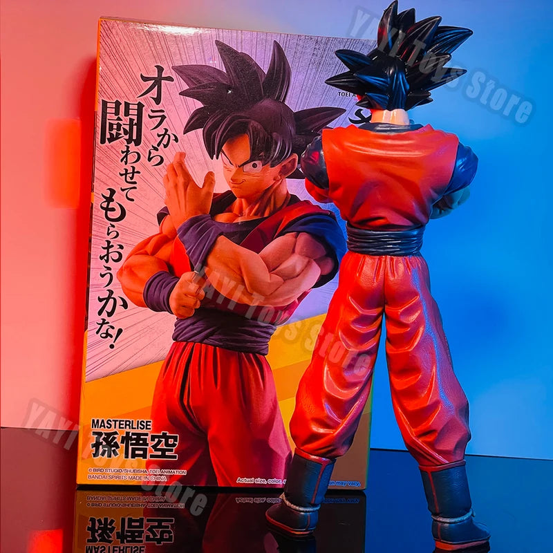 Anime Goku Action Figure 27cm PVC Statue with Scouter - Dragon Ball Z Collectible Toy